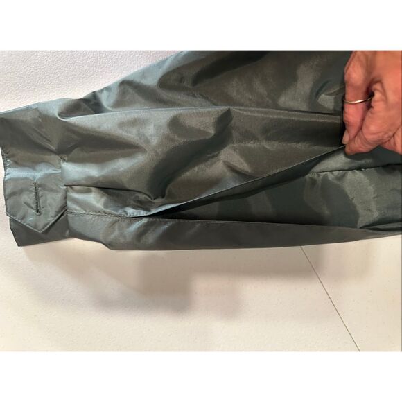 British Mist Women's Green Long Double Breasted Belted Trench Coat Size 9/10 - Picture 10 of 10